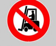 Marquage au sol adhésif interdiction chariot - Ø40 cm