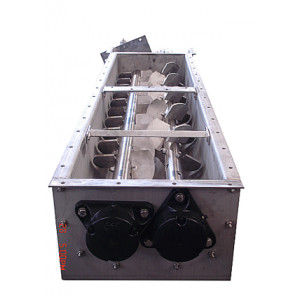 Mélangeur industriel à palettes à double arbres rotatifs