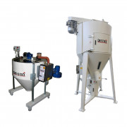 Mélangeur vertical granulés matières plastiques