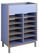 Meuble de rangement scolaire bi-face