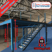 Mezzanine industrielle 100m² - 300kg/m2
