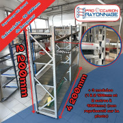 Mi-lourd galvanisé - hauteur 2200mm, longueur 10 000mm, profondeur 600mm