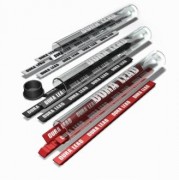 Mines de recharge pour crayon charpentier - Mines de recharge épaisses rouge noir et blanc