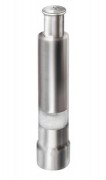 Mini broyeur de sel en inox - Hauteur : 13.3 cm - Diamètre : 2.7 cm
