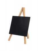 Mini chevalet de table en bois - Dim. : 24,4 x 15 x 13,5 cm - Nombre de face :  Une face - Type : ardoise