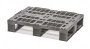 Demi palette en plastique recyclé - 3 semelles - Charge 2000 kg