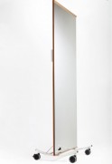 Miroir mobile à roulettes - L100 x H190 cm - Ep. 5 mm
