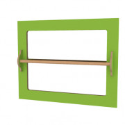 Miroir mural avec barre de maintien