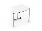 Table scolaire modulable et empilable à roulettes