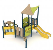 Structure de jeu à grimper avec toboggan - Age enfant 1+ - Hauteur de chute 0.65 m
