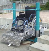 Monte personne PMR transportable - Hauteur de seuil 770 mm max. - Charge 300 kg