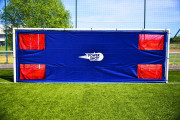 Mur de tir football 4 cibles - 4 cibles - Tailles : 6 x 2,1m ou 7,32 x 2,44m - Couleur : Bleu