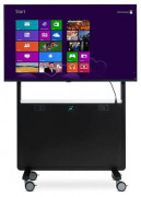 Mur multimédia mobile rechargeable - CA - USB - Ecran jusqu'à 75