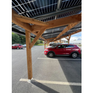 Ombrière photovoltaïque de parking 2 ou 3 places