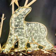 Ours lumineux noël - leds blanc chaud - 135 x 155 cm - 24V