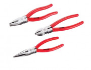 Pack 3 pinces en inox - Universelle - Bec long - Coupante - Inox AISI 420