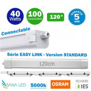 Réglettes LED étanches connectables