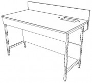 Paillasse humide avec dosseret