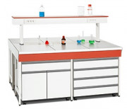Paillasse humide de laboratoire - Dim. L1200 ou 1500 x P600 ou 750 x H900 mm