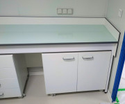 Paillasse murale avec dosseret