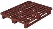 Palette plastique avec rebord 1200x1000 mm - 3 semelles