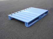Palette de manutention praticable sans rebord PS - Métallique - Dim(L x l x h) : 810 x 1010 x 150 à 1210 x 1210 x 150 mm