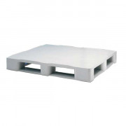 Palette plastique hygiénique - L.1200 x l.1000 x H.160 mm - Plateau fermé - 5 semelles - Charge : 5000 kg  - Coloris : Gris