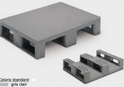 Palette en plastique recyclé 600x800 mm - 3 semelles
