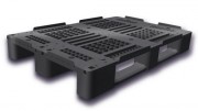 Palettes en plastique recyclé - 3 à 6 semelles - Lisse ou ajourée