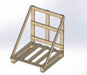 Palette à dosseret de manutention