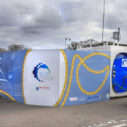 Palissade de chantier modulable en acier - Avec affichage publicitaire personnalisé