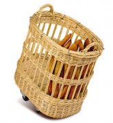 Panier à défourner ovale osier