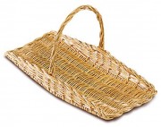 Panier à fleurs en osier décortiqué