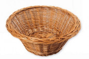 Panier boulangerie rond en osier