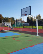 Panier de basket compétition à platine 3.05 m - Déport : 2.25 m - En acier galvanisé à chaud