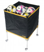 Panier de rangement ballon - Aluminium et mesh - Capacité 20 ballons