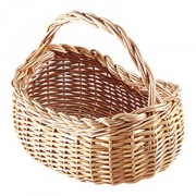 Panier gondole osier blanc