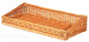 Panier long pour boulangerie - En osier - L.600 x P.300 x H.120/70 mm