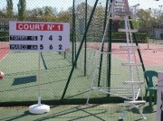 Panneau affichage score tennis