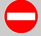 Panneau au sol adhésif &quot;sens interdit&quot;