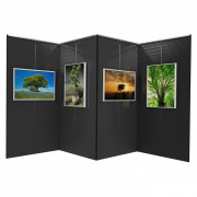 Panneau d'exposition Zig Zag avec rail