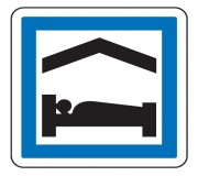 Panneau d'indication de chambres d'hôtes ou gîte CE5b