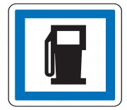 Panneau d'indication des postes de distribution de carburant CE15a