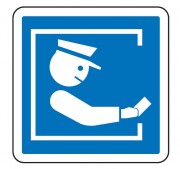 Panneau d'indication du mode de paiement sur une route à péage C64a