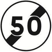 Panneau fin limitation de vitesse B33