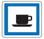 Panneau indication cafétéria CE18