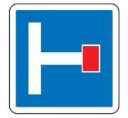 Panneau indication impasse à droite C13b