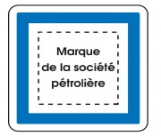 Panneau indication marque pétrolière CE15e