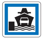 Panneau indication navire transbordeur CE10