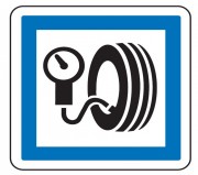 Panneau indication station de gonflage CE26